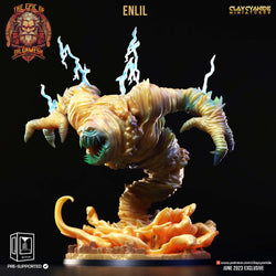 3D Printed Clay Cyanide Epic of Gilgamesh Set Enlil 28 32 mm D&D (Online Only)