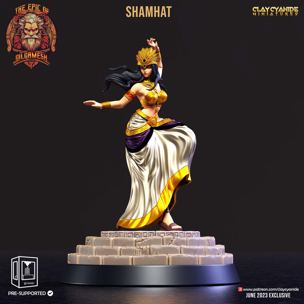 3D Printed Clay Cyanide Epic of Gilgamesh Set Shamhat 28 32 mm D&D (Online Only)