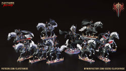 3D Printed Clay Cyanide Faction Dreadblood Ravegers Rendered Images Promo Renders 28 32 mm D&D (Online Only)