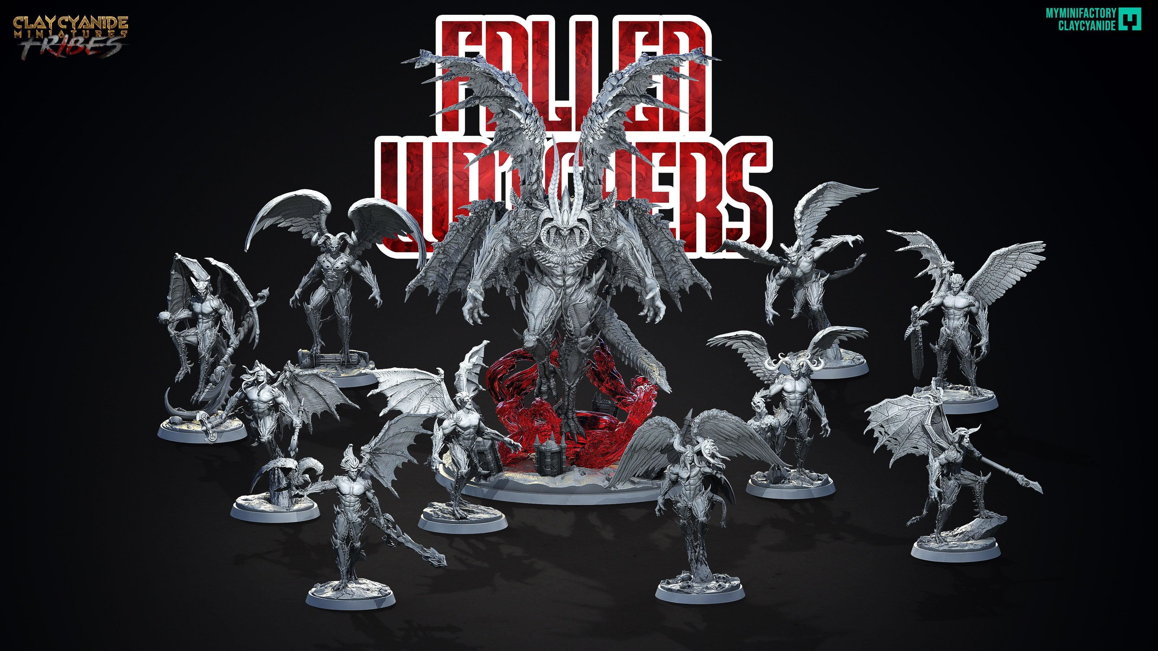 3D Printed Clay Cyanide Fallen Watchers Factions Tribes Ragnarok D&D (Online Only)