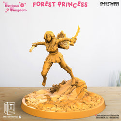 3D Printed Clay Cyanide Fantasy Kingdom - Forest Princess 28mm 32mm D&D (Online Only)