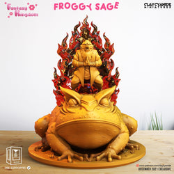 3D Printed Clay Cyanide Fantasy Kingdom - Froggy Sage 28mm 32mm D&D (Online Only)