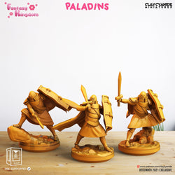 3D Printed Clay Cyanide Fantasy Kingdom - Paladins 28mm 32mm D&D (Online Only)