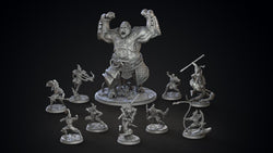3D Printed Clay Cyanide Feng Zhizi Gorilla Men Tribes Factions Ragnarok D&D (Online Only)