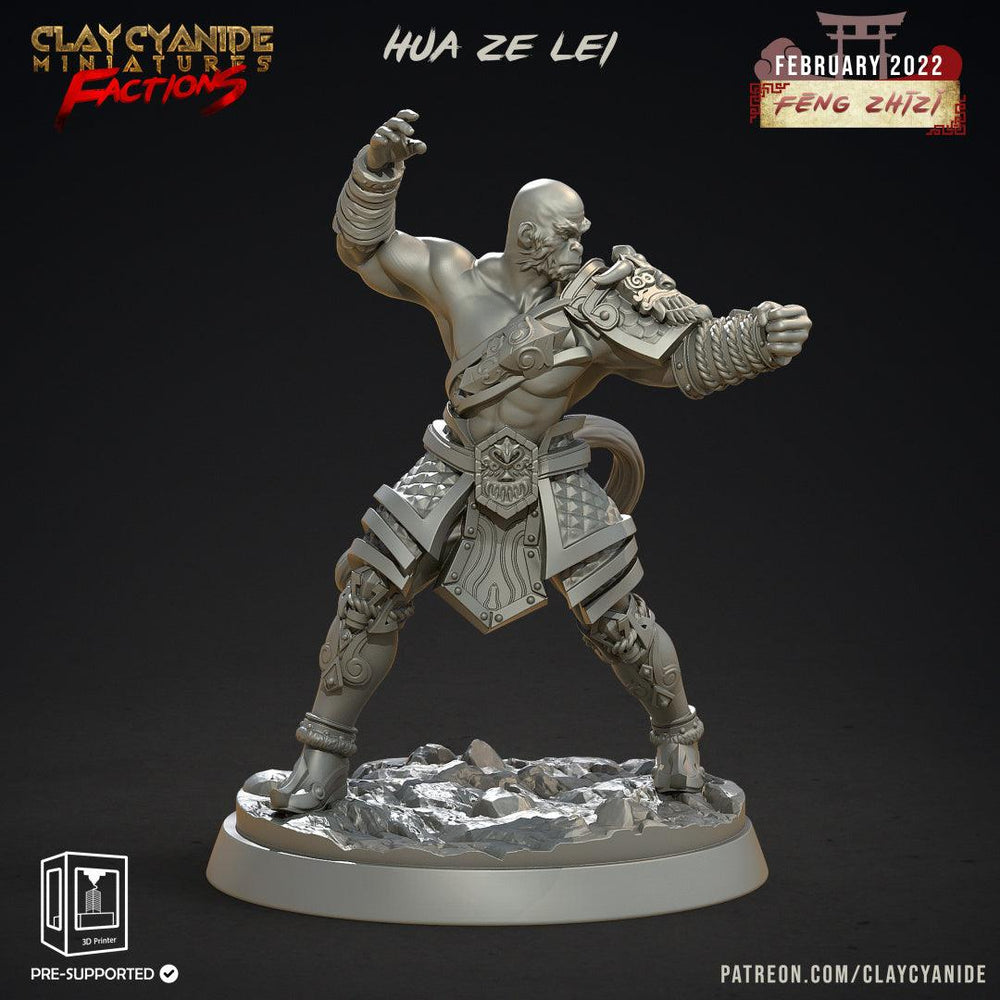 3D Printed Clay Cyanide Feng Zhizi Gorilla Men Tribes Factions Ragnarok D&D (Online Only)