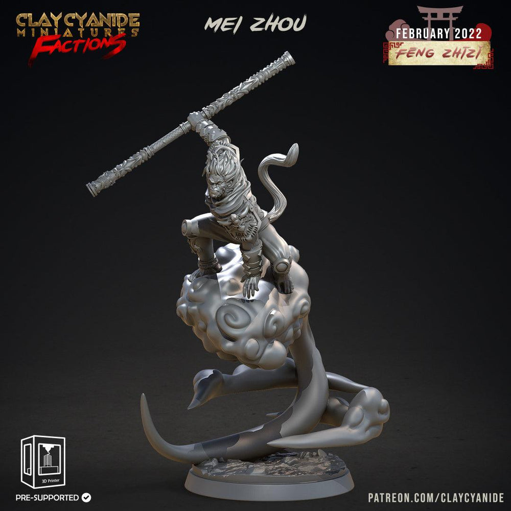 3D Printed Clay Cyanide Feng Zhizi Gorilla Men Tribes Factions Ragnarok D&D (Online Only)