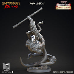 3D Printed Clay Cyanide Feng Zhizi Gorilla Men Tribes Factions Ragnarok D&D (Online Only)