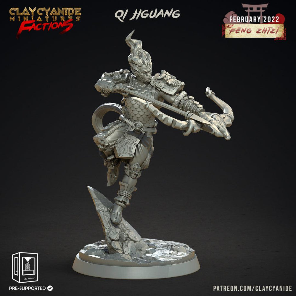 3D Printed Clay Cyanide Feng Zhizi Gorilla Men Tribes Factions Ragnarok D&D (Online Only)