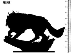 3D Printed Clay Cyanide Fenrir Norse Mythology 28 32 mm D&D (Online Only)