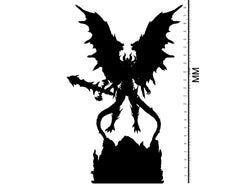 3D Printed Clay Cyanide Flame Demon Ragnarok D&D (Online Only)