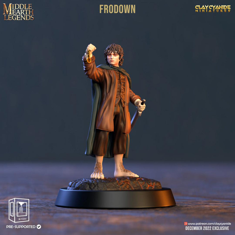 3D Printed Clay Cyanide Frodown Middle Earth Legends 28 32 mm D&D (Online Only)