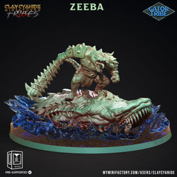 3D Printed Clay Cyanide Gator Factions Tribes Ragnarok D&D (Online Only)