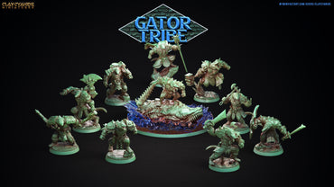3D Printed Clay Cyanide Gator Factions Tribes Ragnarok D&D (Online Only)