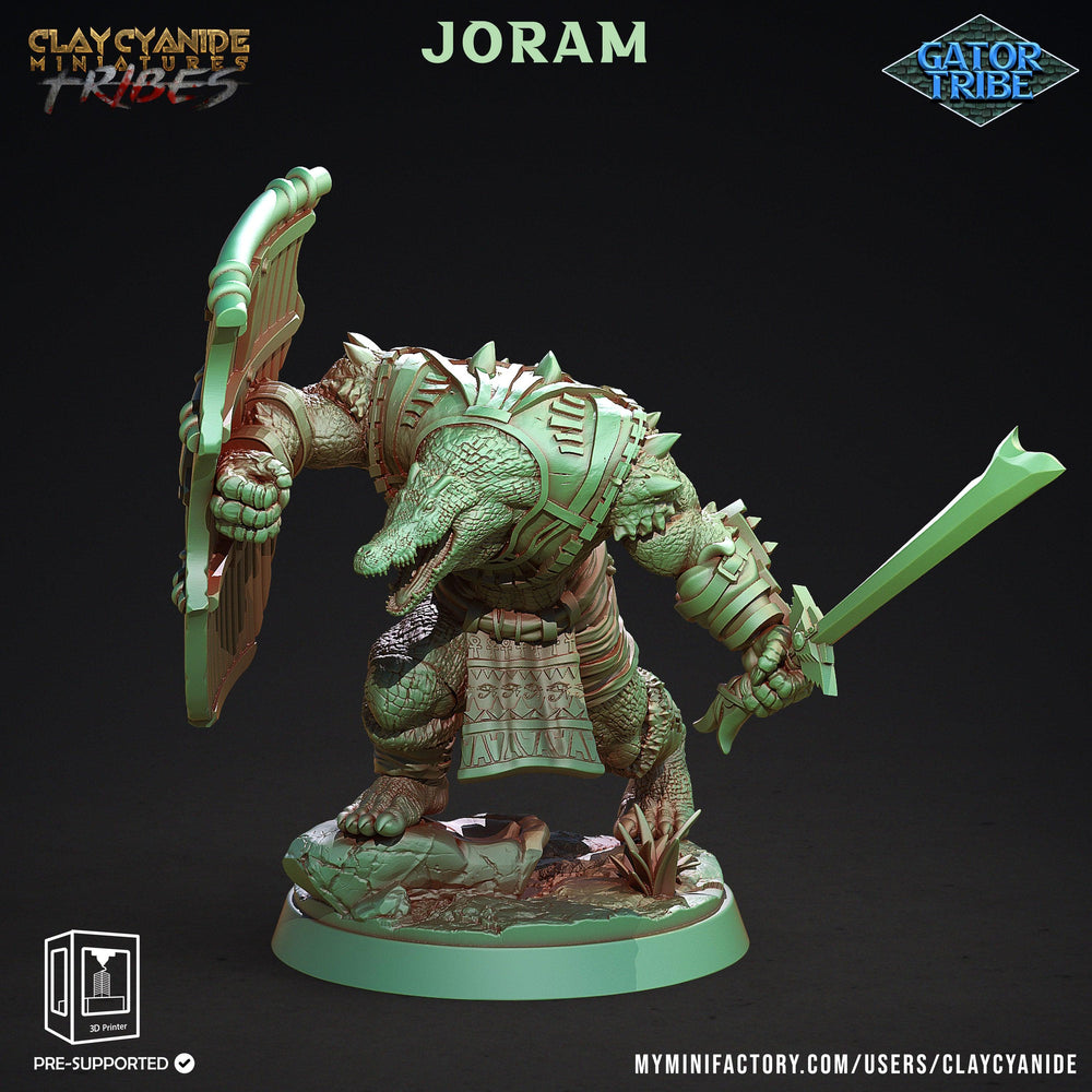 3D Printed Clay Cyanide Gator Factions Tribes Ragnarok D&D (Online Only)