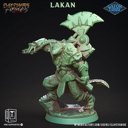3D Printed Clay Cyanide Gator Factions Tribes Ragnarok D&D (Online Only)