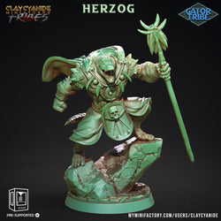 3D Printed Clay Cyanide Gator Factions Tribes Ragnarok D&D (Online Only)