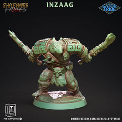 3D Printed Clay Cyanide Gator Factions Tribes Ragnarok D&D (Online Only)