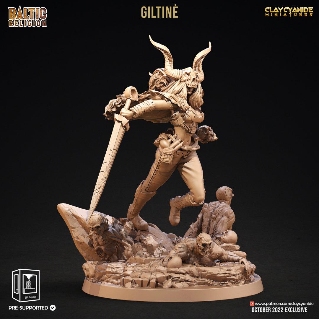 3D Printed Clay Cyanide Giltine Baltic Religion 28mm-32mm Ragnarok D&D (Online Only)
