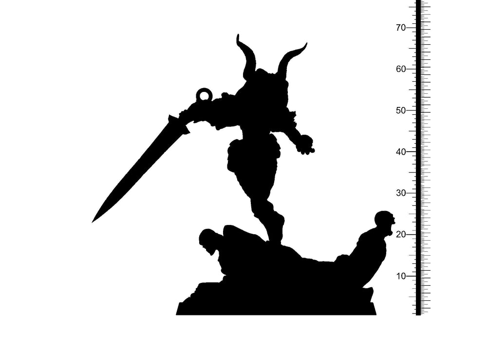 3D Printed Clay Cyanide Giltine Baltic Religion 28mm-32mm Ragnarok D&D (Online Only)