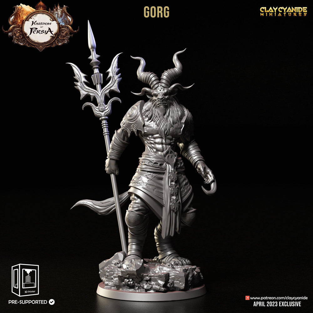 3D Printed Clay Cyanide Gorg Kingdom of Persia 28 32 mm D&D (Online Only)
