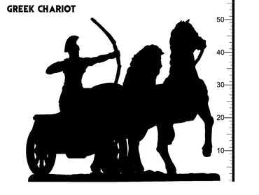 3D Printed Clay Cyanide Greek Chariot Greek Mythology Part 2 28 32 mm D&D (Online Only)