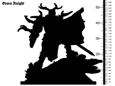 3D Printed Clay Cyanide Green Knight The Legend of King Arthur Ragnarok D&D (Online Only)