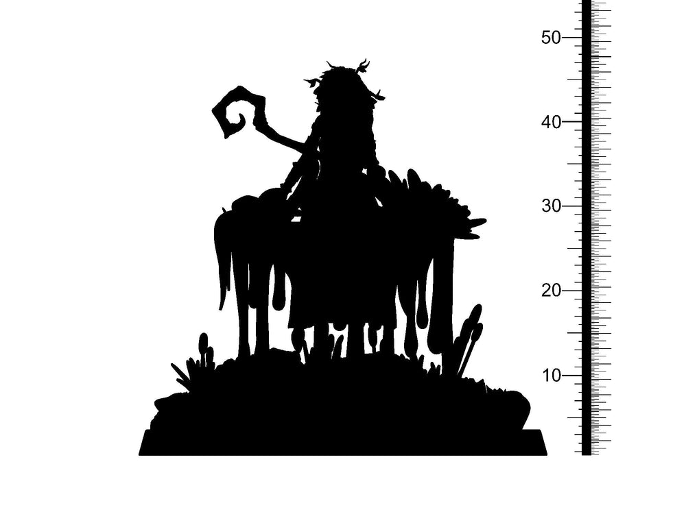 3D Printed Clay Cyanide Gubbar Ethiopian Mythos 28 32 mm D&D (Online Only)