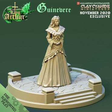 3D Printed Clay Cyanide Guinevere The Legend of King Arthur Ragnarok D&D (Online Only)
