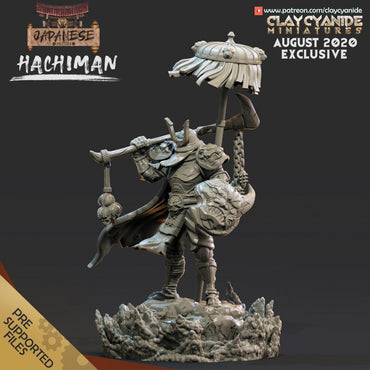 3D Printed Clay Cyanide Hachiman Japanese Deities Ragnarok D&D (Online Only)