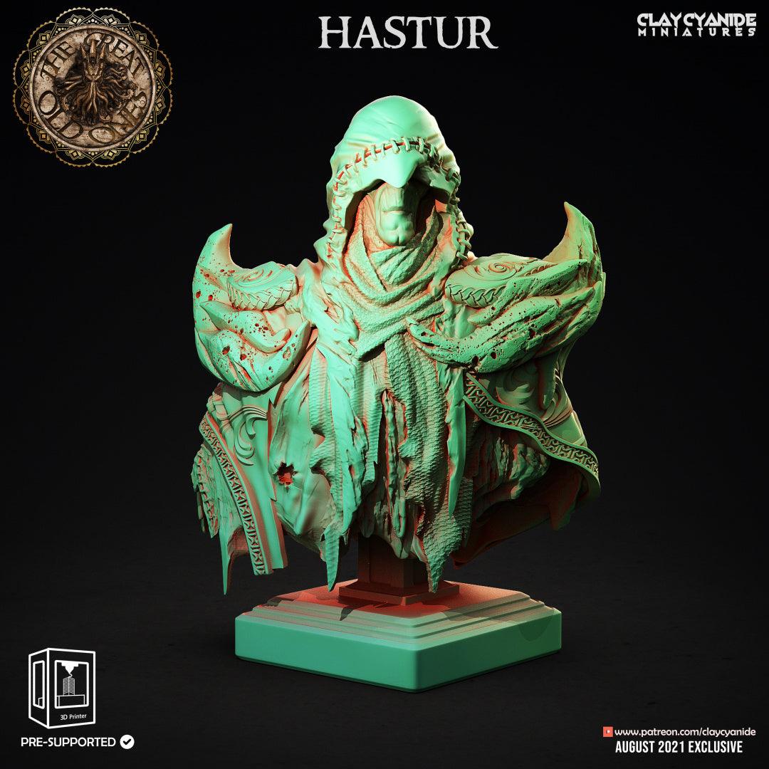 3D Printed Clay Cyanide Hastur Bust Great Old Gods Ragnarok D&D (Online Only)