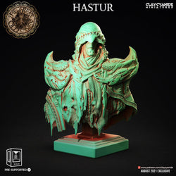 3D Printed Clay Cyanide Hastur Bust Great Old Gods Ragnarok D&D (Online Only)