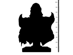 3D Printed Clay Cyanide Hastur Bust Great Old Gods Ragnarok D&D (Online Only)