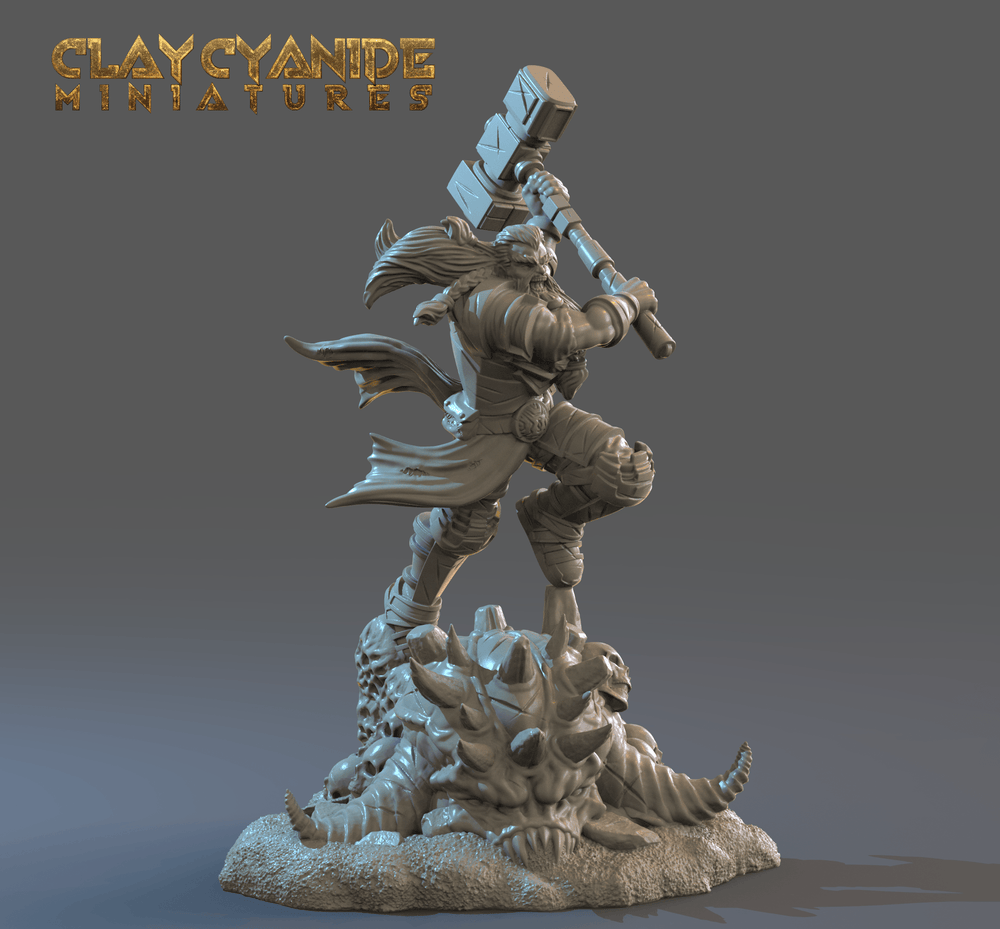 3D Printed Clay Cyanide Healer Priest Cleric 28mm-32mm Ragnarok D&D (Online Only)