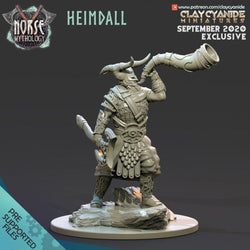 3D Printed Clay Cyanide Heimdall Norse Mythology 28 32 mm D&D (Online Only)