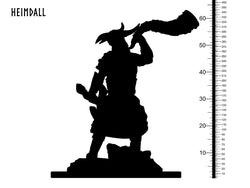 3D Printed Clay Cyanide Heimdall Norse Mythology 28 32 mm D&D (Online Only)