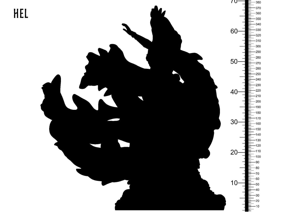 3D Printed Clay Cyanide Hel Norse Mythology 28 32 mm D&D (Online Only)
