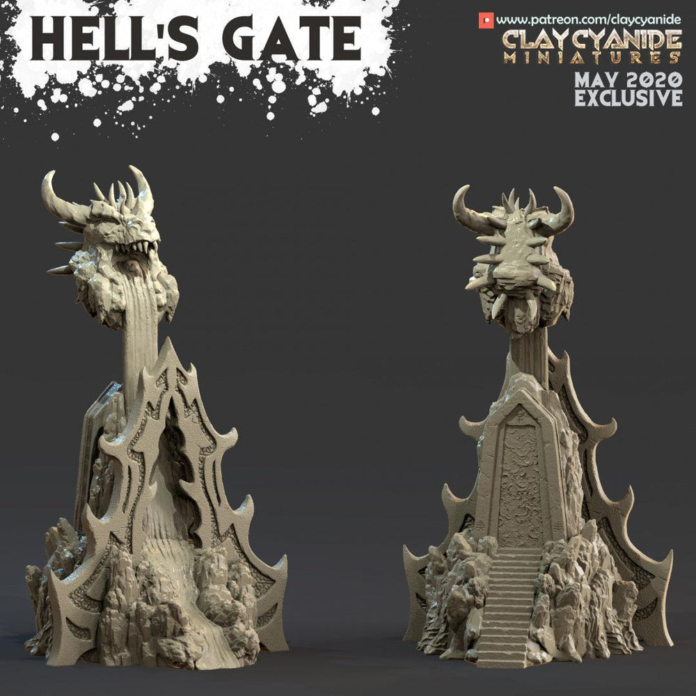 3D Printed Clay Cyanide Hell's Gate Portal Angels VS Demons Ragnarok D&D (Online Only)
