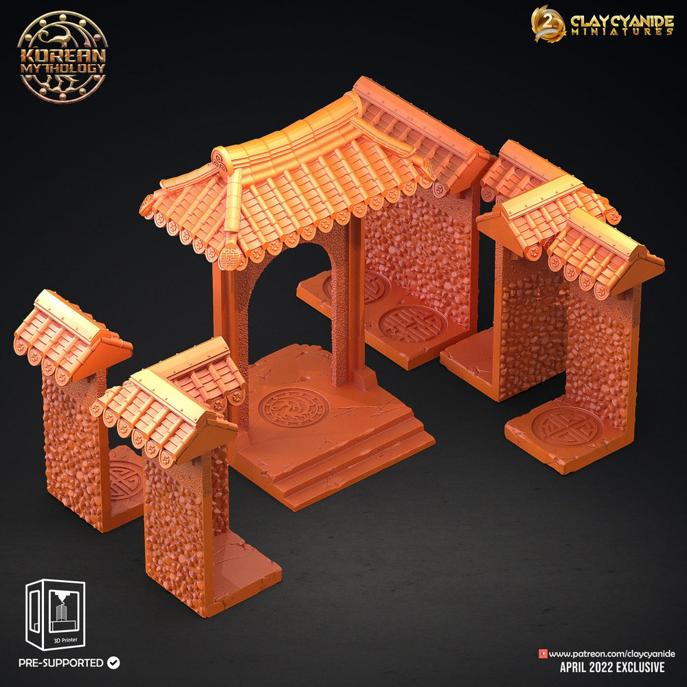 3D Printed Clay Cyanide Hwarang Wall Warriors Korean Mythology Ragnarok D&D (Online Only)