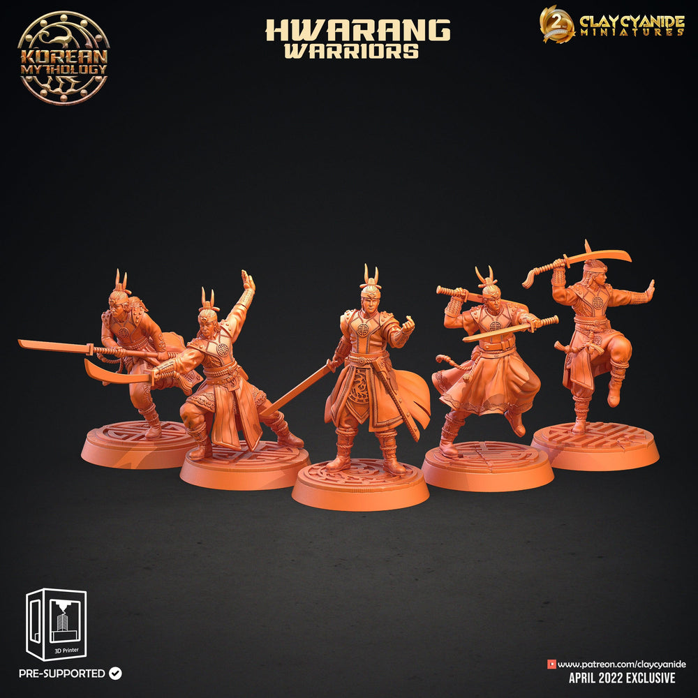 3D Printed Clay Cyanide Hwarang Wall Warriors Korean Mythology Ragnarok D&D (Online Only)