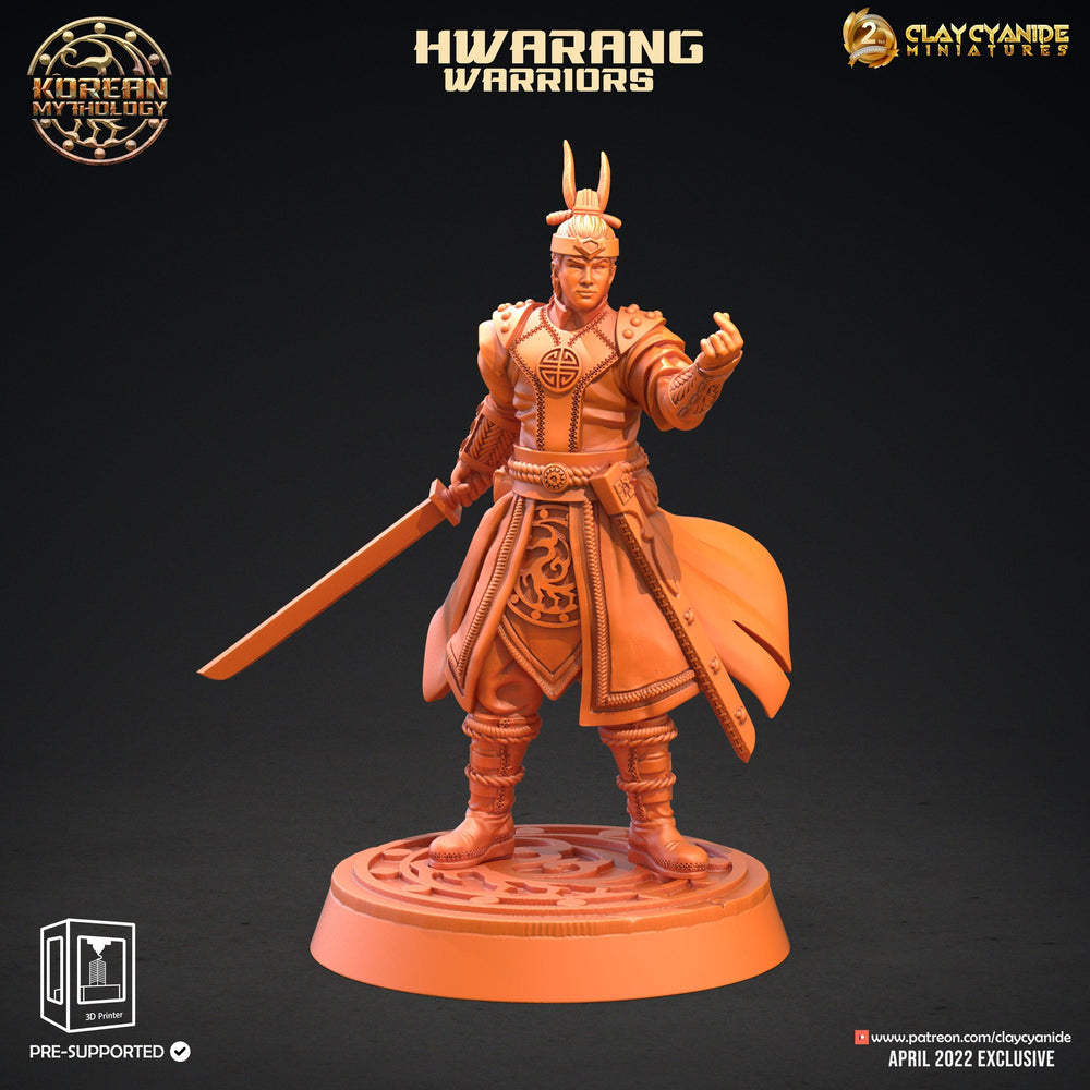 3D Printed Clay Cyanide Hwarang Wall Warriors Korean Mythology Ragnarok D&D (Online Only)