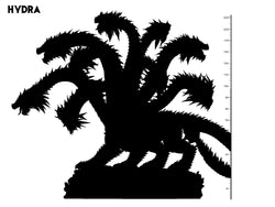 3D Printed Clay Cyanide Hydra Ragnarok D&D (Online Only)
