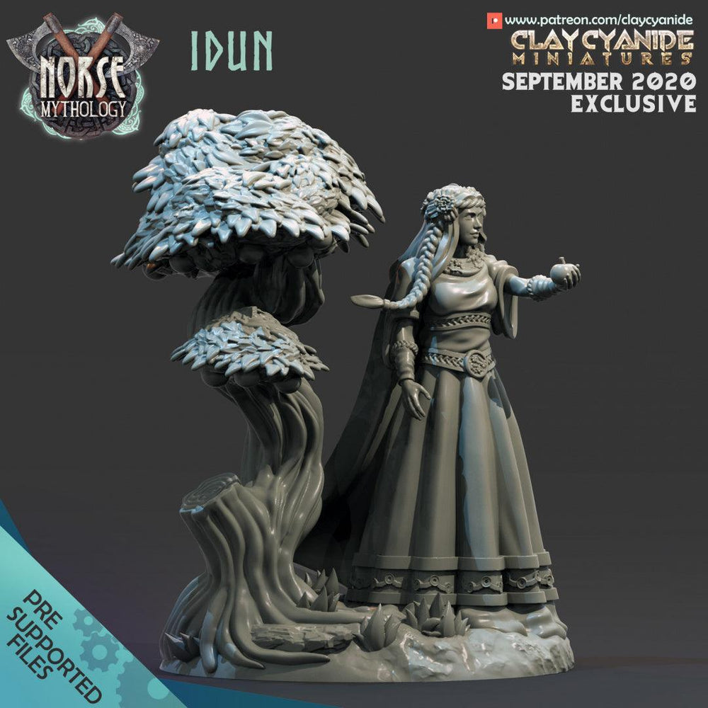 3D Printed Clay Cyanide Idun Norse Mythology 28 32 mm D&D (Online Only)