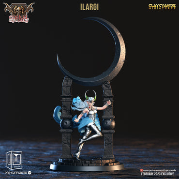 3D Printed Clay Cyanide Ilargi Euskal Mythology 28 32 mm D&D (Online Only)