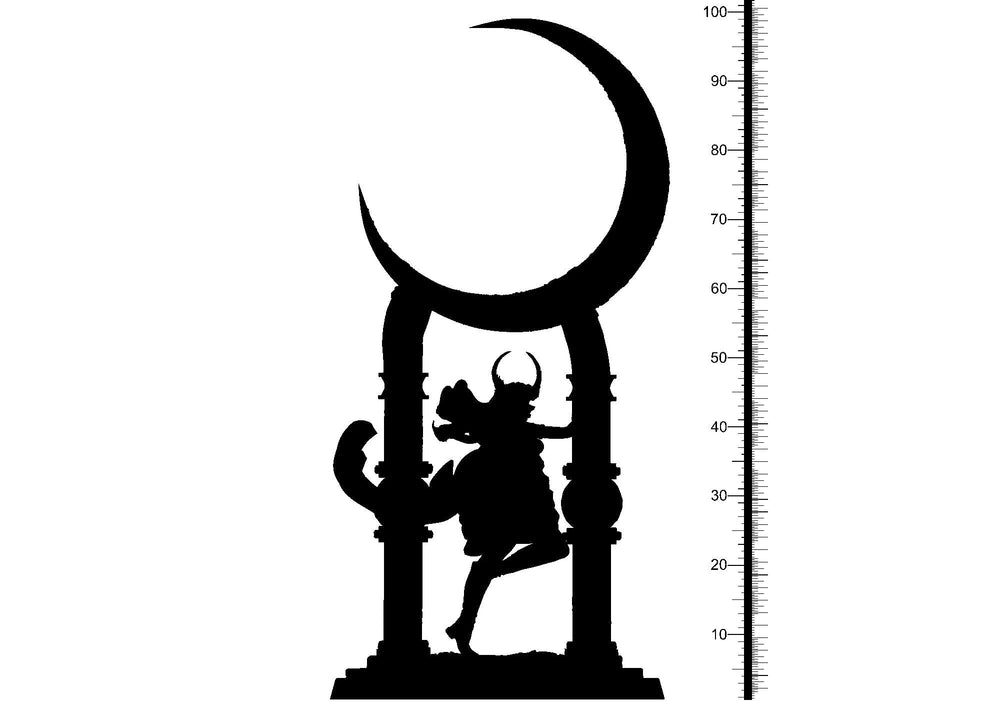 3D Printed Clay Cyanide Ilargi Euskal Mythology 28 32 mm D&D (Online Only)