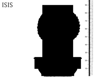 3D Printed Clay Cyanide Isis Egyptian Mythology 28 32 mm D&D (Online Only)