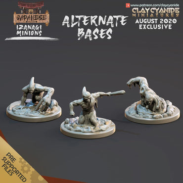 3D Printed Clay Cyanide Izanagi Minions Water Golems Japanese Deities Ragnarok D&D (Online Only)