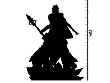 3D Printed Clay Cyanide Jaina Proudmoore 28 32 mm D&D (Online Only)