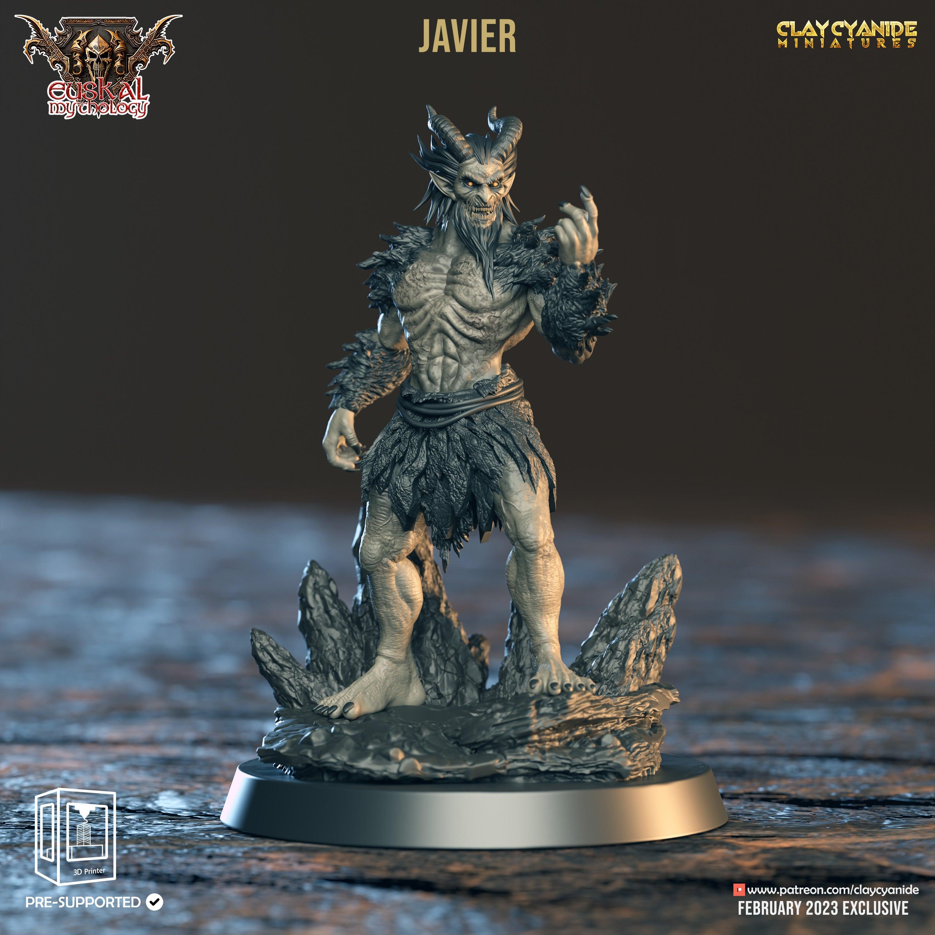 3D Printed Clay Cyanide Javier Gaueko Euskal Mythology 28 32 mm D&D (Online Only)