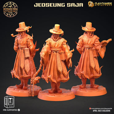 3D Printed Clay Cyanide Jeoseung Saja Set Korean Mythology Ragnarok D&D (Online Only)