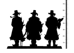 3D Printed Clay Cyanide Jeoseung Saja Set Korean Mythology Ragnarok D&D (Online Only)